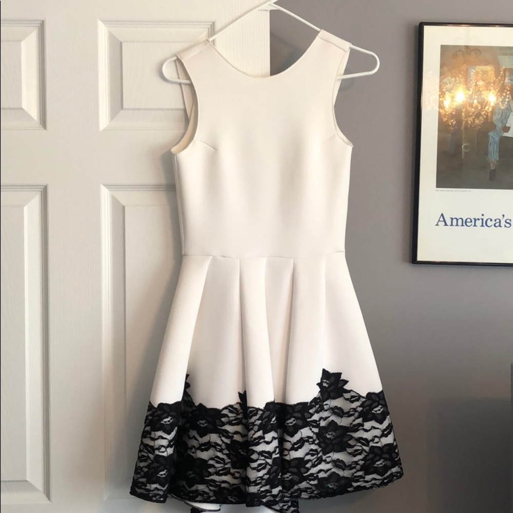 Women’s small low back cocktail dress - stretch